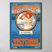 Woman Riding Ferry - Victoria, BC Kanada Poster (Vorne)