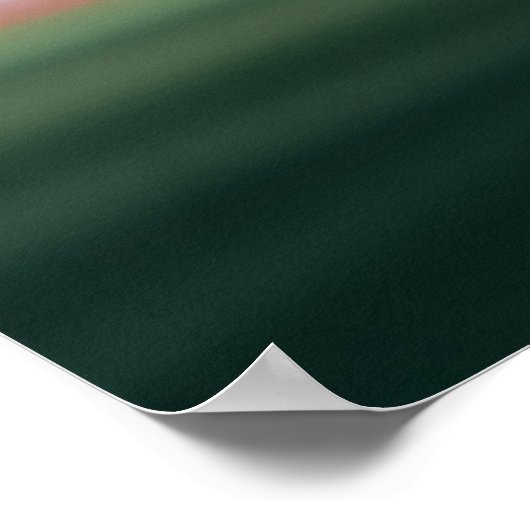 Woman Rugby Player Art Poster (Ecke)