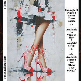 Woman’s Legs in Pink & Red Heels EN5R Decoupage Seidenpapier