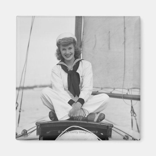 Woman Sailor Magnet (Vorne)