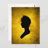 "Woman Silhouette" postcard Postkarte (Vorne/Hinten)