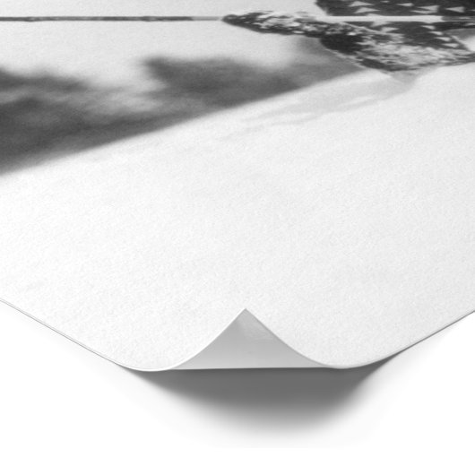 Woman Ski 2 Poster (Ecke)