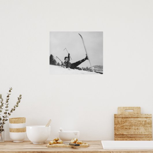 Woman Ski 2 Poster (Küche)