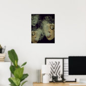 Woman Smoke Vape Grunge Art Poster (Heimbüro)