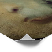 Woman Smoke Vape Grunge Art Poster (Ecke)