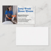 Woman Spray Cleaning | Maid Visitenkarte (Vorne/Hinten)