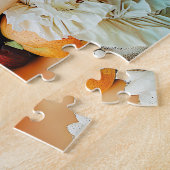Woman surrounded by fruits and blossoms puzzle (Seite)