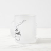 woman swimming in coffee cup mattglastasse (Vorderseite Links)