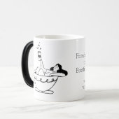 woman swimming in coffee cup verwandlungstasse (Vorderseite Links)