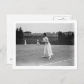 Woman Tennis Player macht Foto fertig Postkarte (Vorne/Hinten)