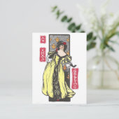 Woman Toasting Feiertagspostkarte (Stehend Vorderseite)