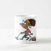 Woman Vaccuming Kaffeetasse