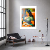 Woman waiting B Poster