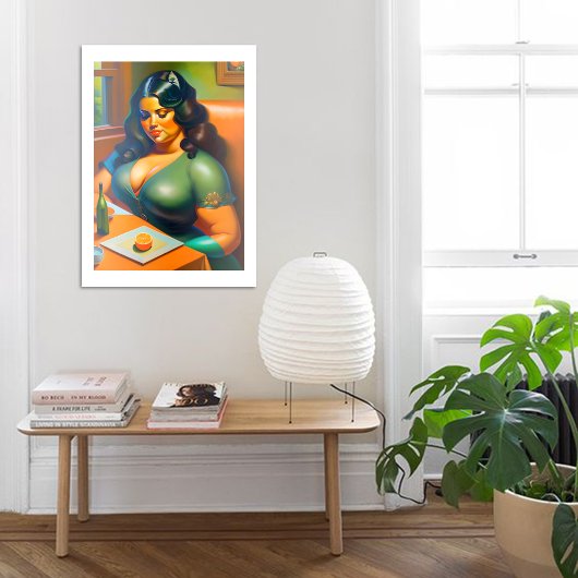 Woman waiting B Poster