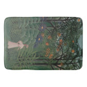 Woman Walking in an Exotic Forest, Henri Rousseau Badematte (Vorderseite)