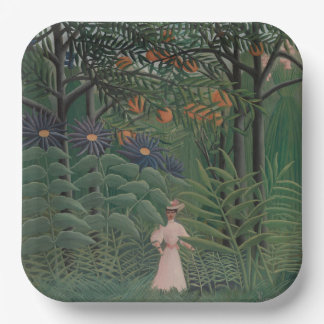 Woman Walking in an Exotic Forest, Henri Rousseau Pappteller