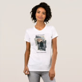 Woman Walking With Moon Collage Art T-Shirt (Vorne ganz)