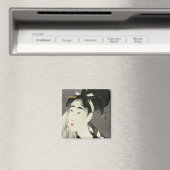 Woman Wiping Sweat Utamaro Fine japan Art Magnet (In Situ (Geschirrspüler))