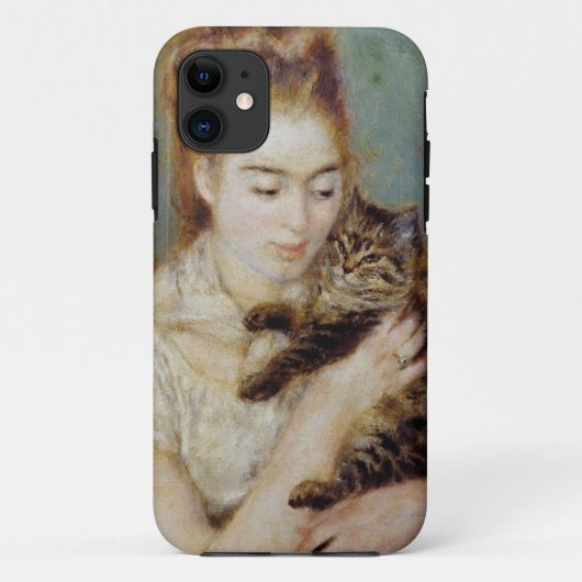 <Woman with a Cat> durch Pierre-Auguste Renoir Case-Mate iPhone Hülle (Rückseite)
