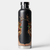 WOMAN WITH COLORFUL CHRISTMAS LIGHTS IN HER HAIR TRINKFLASCHE (links)