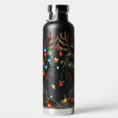 WOMAN WITH COLORFUL CHRISTMAS LIGHTS IN HER HAIR TRINKFLASCHE (Rechts)