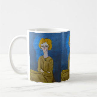 "Woman with folded arms" Kaffeetasse