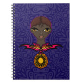 Woman with neckless and pendent notizblock (Vorderseite)