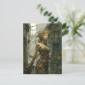 Woman Wrackan Fantasy Art Postkarte (Stehend Vorderseite)