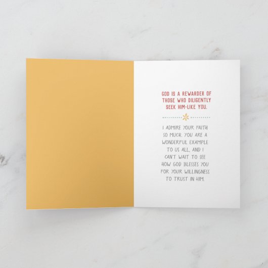 Woman, You Have Great Faith Karte (Innenseite)