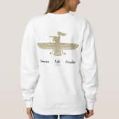 WomanLifeFreedom White Sweatshirt (Rückseite)
