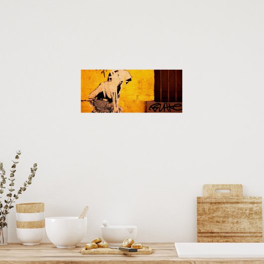 Womanonwand Poster (Küche)