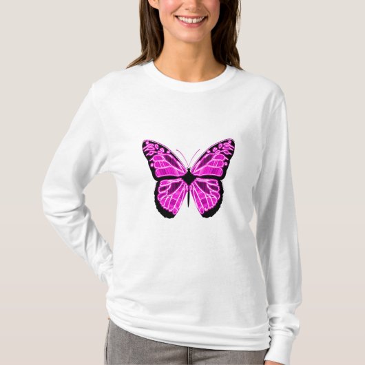 Woman's Butterfly Long Sleeve Shirt (Vorderseite)