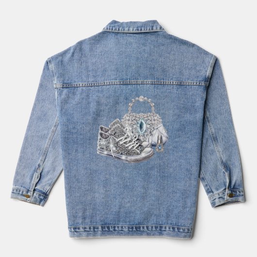 Womans Glam Sneaker Denim Jacket Jeansjacke (Rückseite)