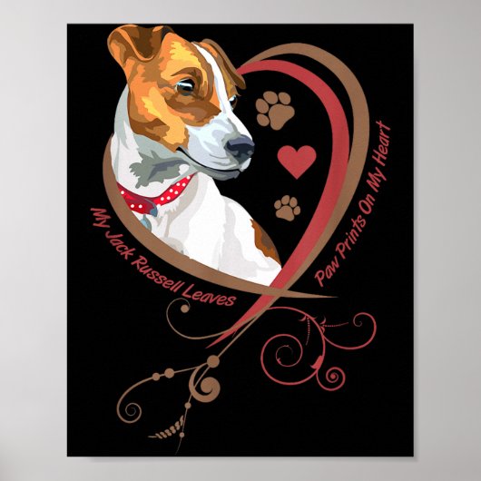 Womans Jack Russell Terrier Shirt Parson Russell T Poster (Vorne)