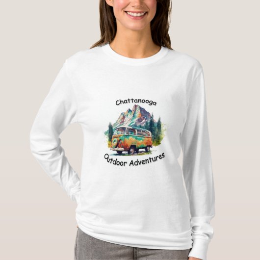 Woman's Long Sleeve T für Chattanooga Outdoor T-Shirt (Vorderseite)