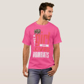 Womba Funny Girls Wombat Lover Girl I Liebe T-Shirt (Vorne ganz)