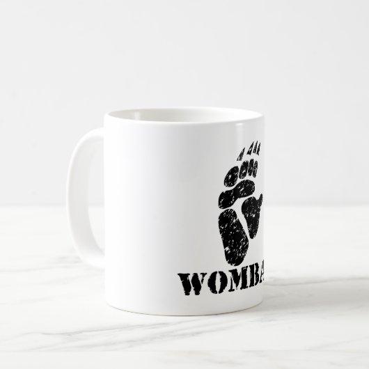 Wombat Abdruck Kaffeetasse (Vorderseite Links)
