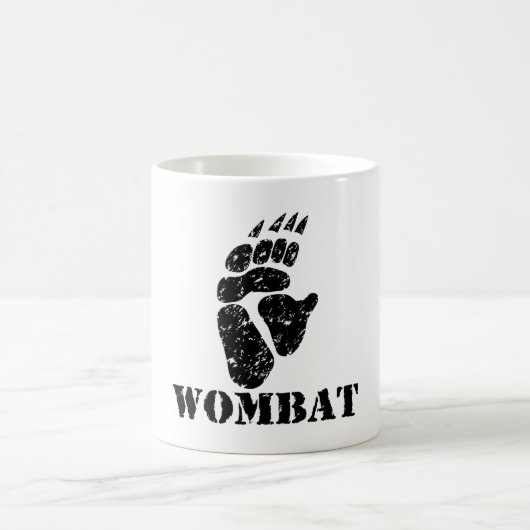 Wombat Abdruck Kaffeetasse (Mittel)