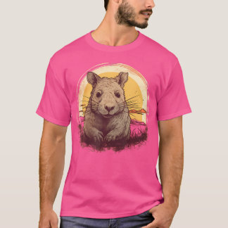 Wombat Australian Stuffed Wombat Animal Marsupials T-Shirt