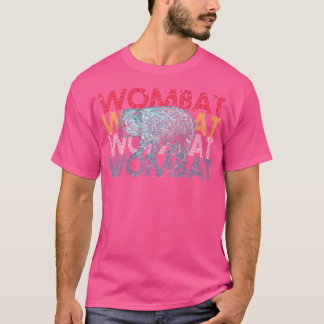 Wombat Australien Tierfarben T-Shirt