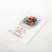 Wombat Baby-Dusche Folieneinladung (Gedreht)