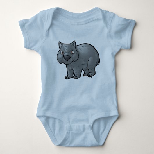 Wombat Baby Strampler (Vorderseite)