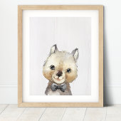 Wombat Bowtie Kinderzimmer Art Print Poster