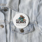 Wombat Danke Trainer-Geschenk Sport-Trainer Kunst Button (Beispiel)