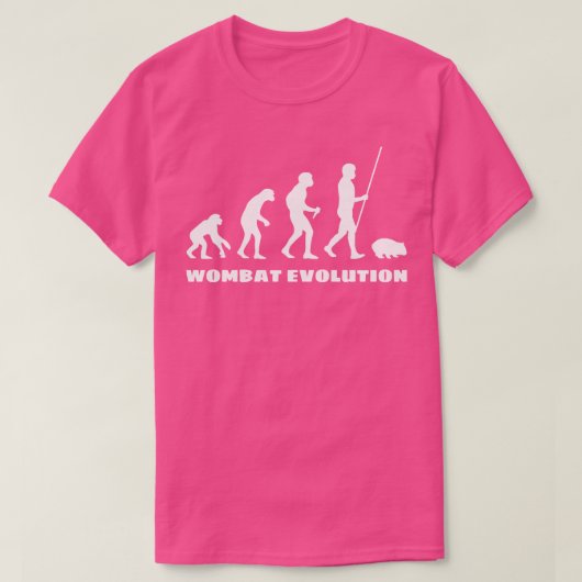 Wombat-Evolution T-Shirt (Design vorne)