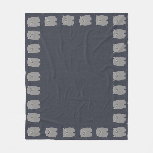 Wombat Fleece Blanket (Vorderseite)