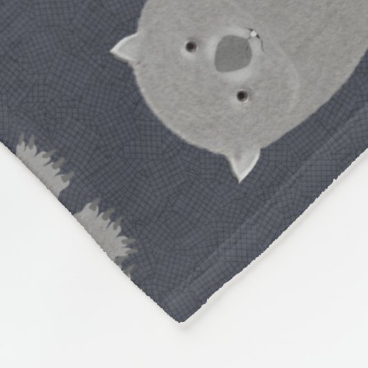 Wombat Fleece Blanket (Ecke)
