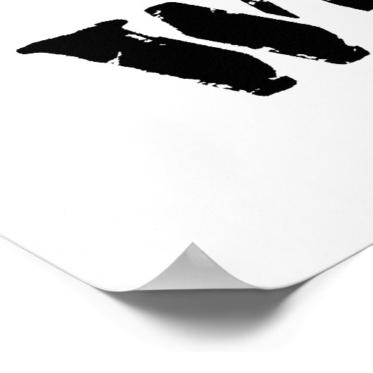 Wombat Footprint Poster (Ecke)