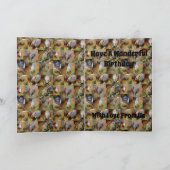 Wombat Foto Collage, Geburtstag Karte (Innenseite)