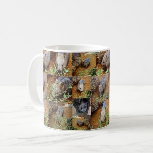 Wombat-FotoCollage, Kaffeetasse (Vorderseite Links)